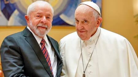 Lula da Silva y el Papa Francisco. Foto: Presidencia de Brasil.