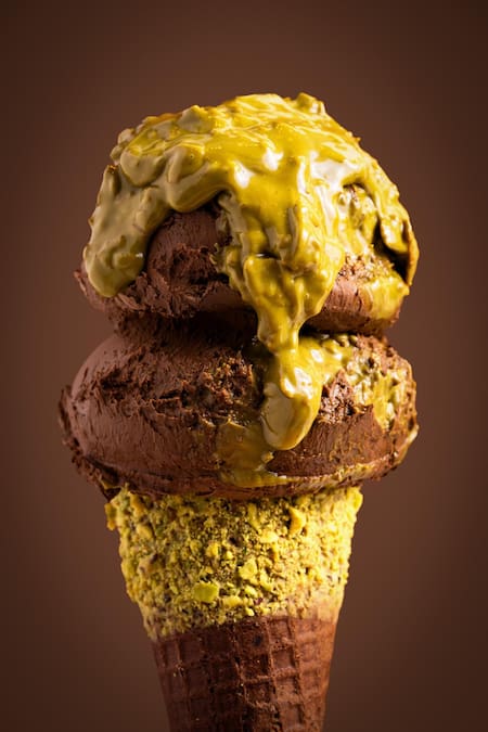 Helado de chocolate Dubai en Lucciano's. Foto Canal26.com