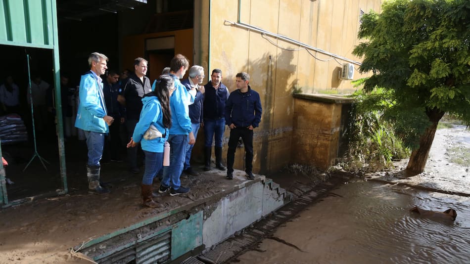 Axel Kicillof en Bahía Blanca. Foto: X @Kicillofok
