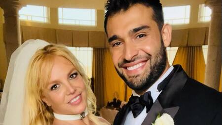 Britney Spears y Sam Asghari. Foto: NA.