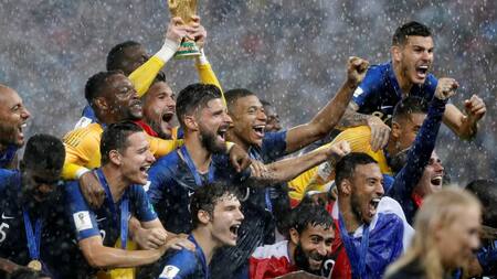 Festejos de Francia tras ganar el Mundial Rusia 2018 (Reuters)