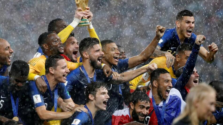 Festejos de Francia tras ganar el Mundial Rusia 2018 (Reuters)