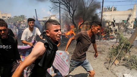 Ataque de Israel en zona humanitaria en Gaza. Foto: REUTERS.