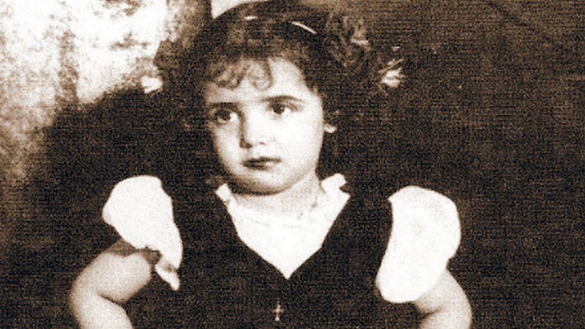 Eva Duarte de bebé, 102 años de su nacimiento