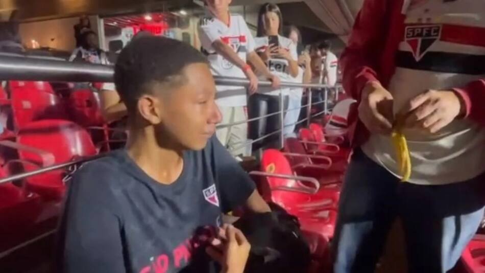Víctima de racismo en Brasil por parte de hinchas de San Lorenzo. Foto: NA.