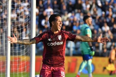 Sebastián Driussi, Gimnasia vs River. Foto: X @RiverPlate