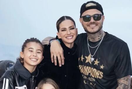 Rufina Cabré, China Suárez y Mauro Icardi