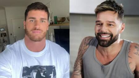 Santiago Elissalt y Ricky Martin. Foto: NA.