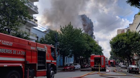 Incendio en Caballito. Foto: NA.