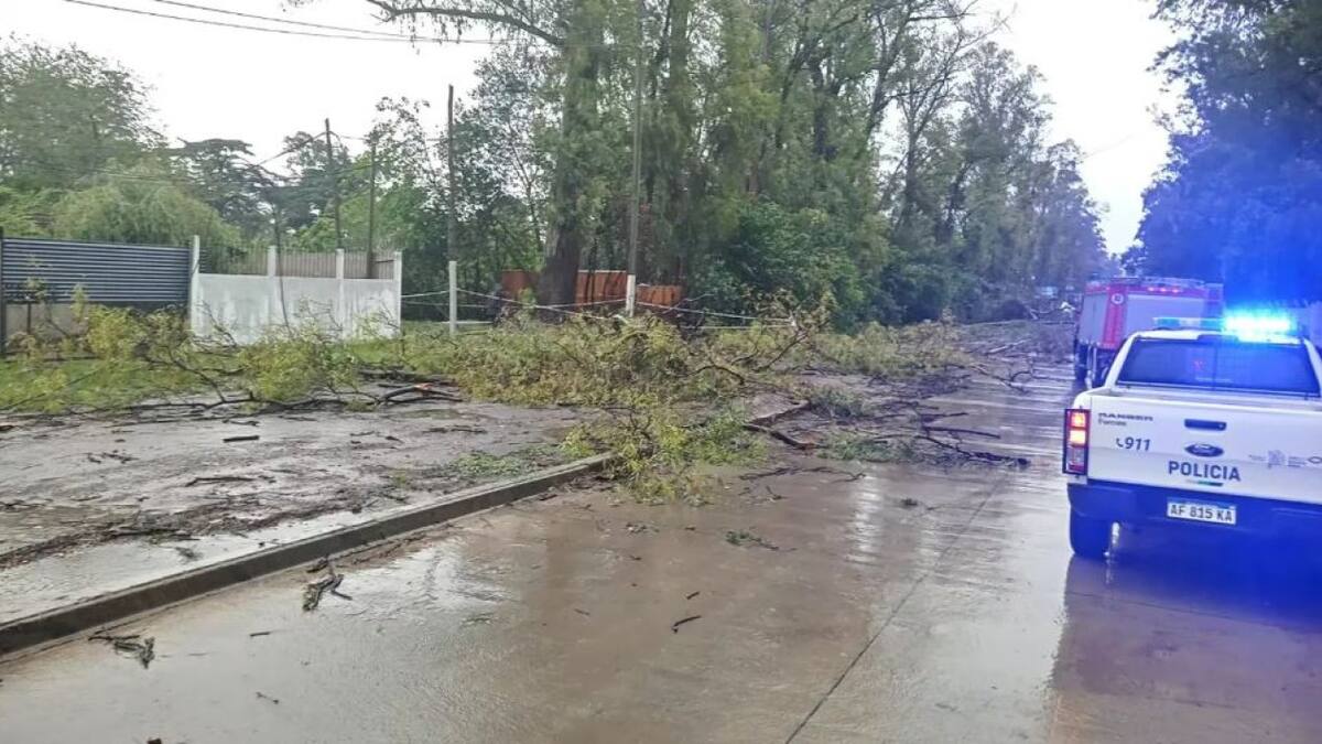 Una mujer murió en Moreno a causa del temporal en Buenos Aires. Foto: X @SemActualidad.