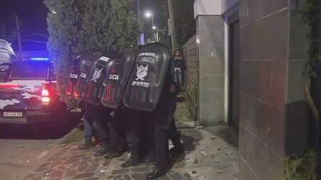 Incidentes en el hotel en el que se encontraba Laudelina Peña. Foto: NA