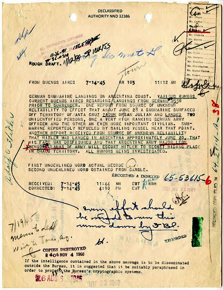 Submarino nazi U530 en Argentina