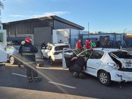 Violento choque en Costanera.