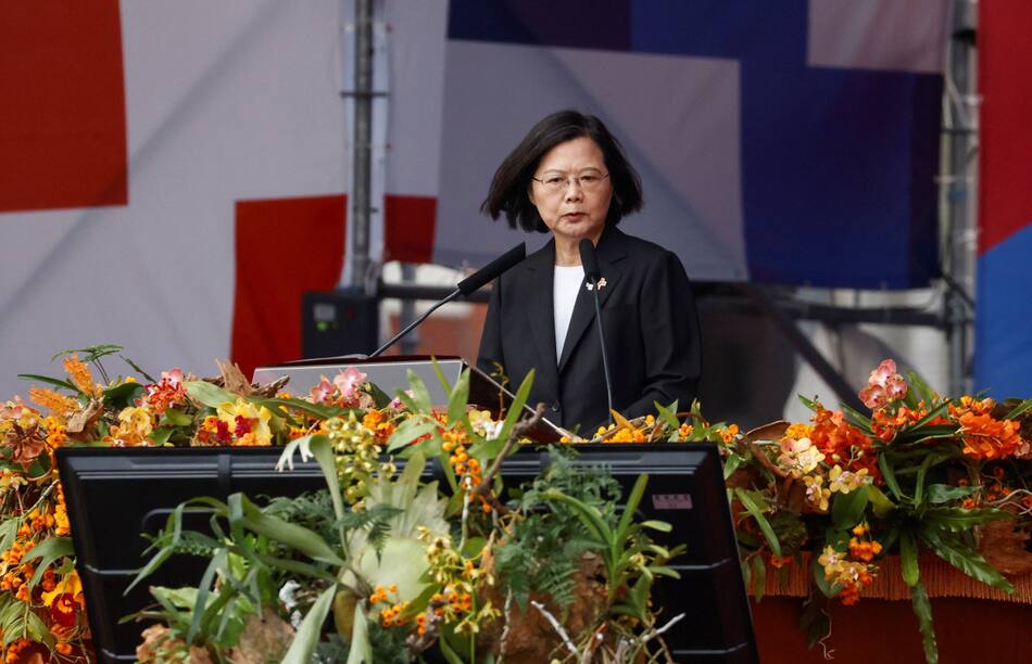 Presidenta de Taiwán, Tsai Ing-wen. Foto: Reuters.