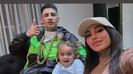 L-Gante, Tamara Báez y Jamaica. Foto: Instagram.