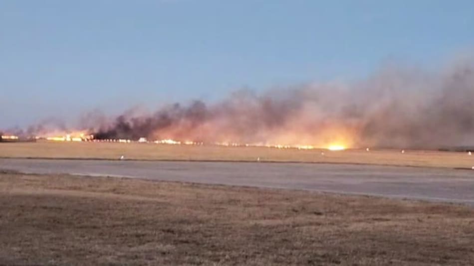 Murió un piloto de la Fuerza Aérea durante un ejercicio de entrenamiento. Foto: Captura de video.