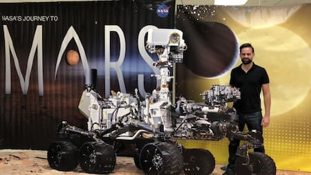 Lucas Paganini argentino en NASA junto al rover Perseverance