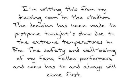 El mensaje de Taylor Swift. Foto: Captura de pantalla