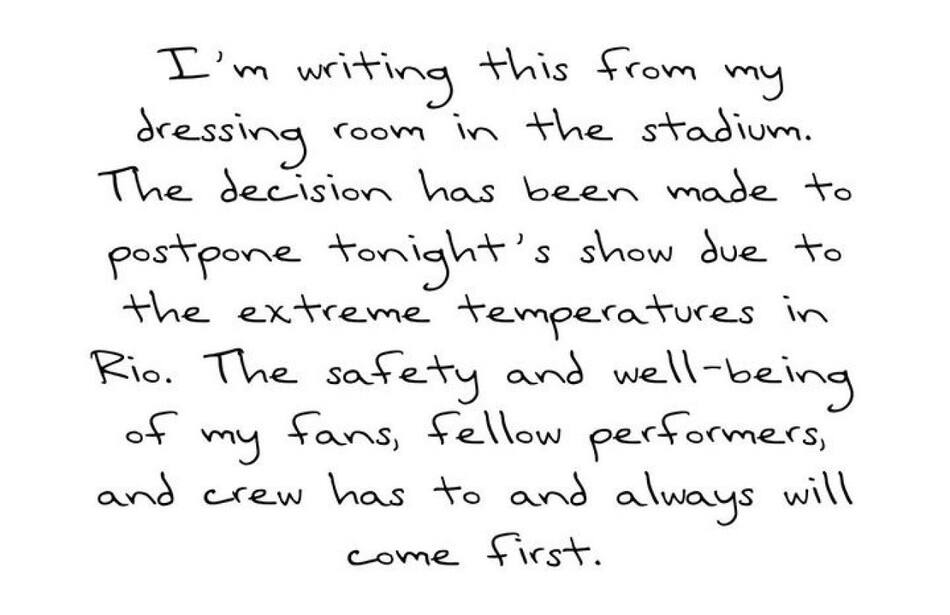 El mensaje de Taylor Swift. Foto: Captura de pantalla