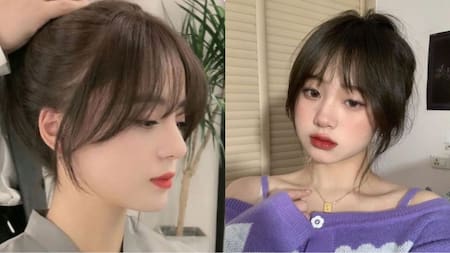 Flequillo japonés. Fotos: Pinterest.