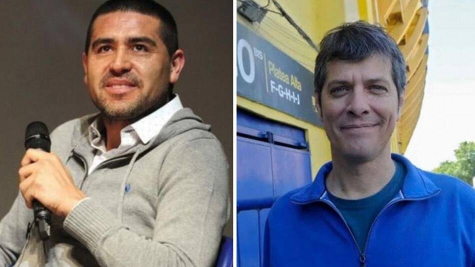 Juan Román Riquelme y Mario Pergolini