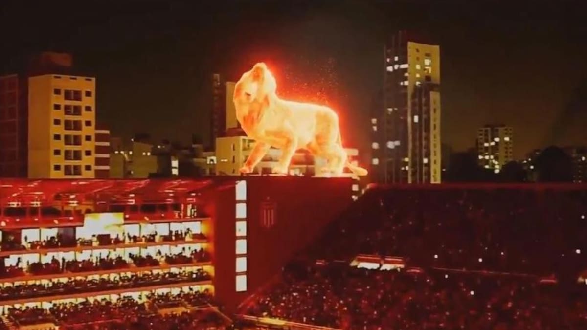 Festejos de Estudiantes de La Plata, inauguración nuevo estadio