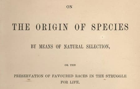 El origen de las especies de Darwin