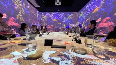 Frenessi, el restaurante inmersivo de Puerto Madero, en Buenos Aires. Foto: Pato Daniele