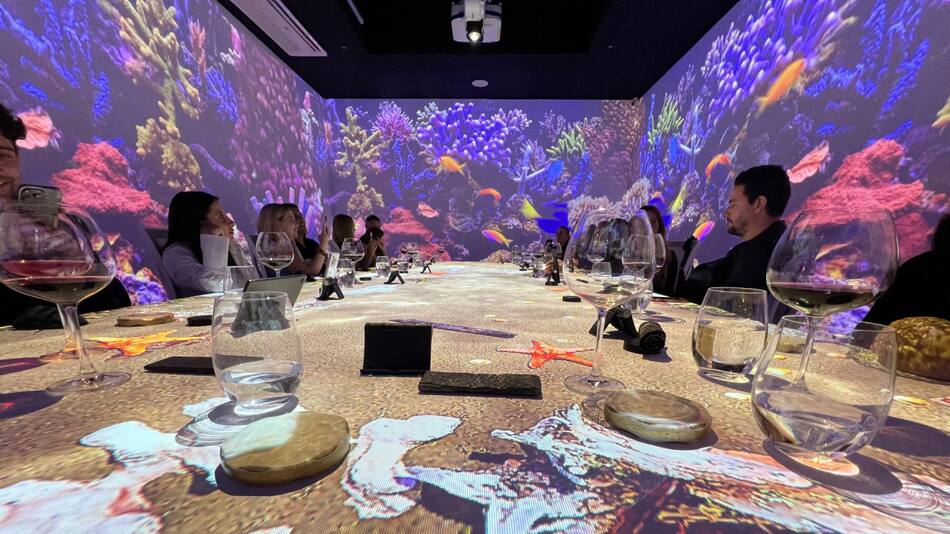 Frenessi, el restaurante inmersivo de Puerto Madero, en Buenos Aires. Foto: Pato Daniele
