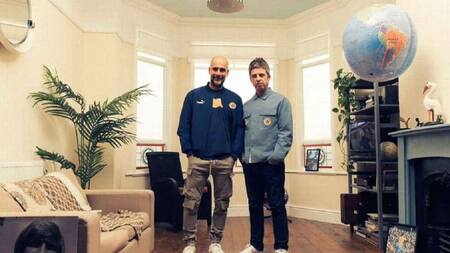 Guardiola y Gallagher. @PepTeam