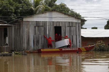 Ciclón en Brasil. Foto: NA.
