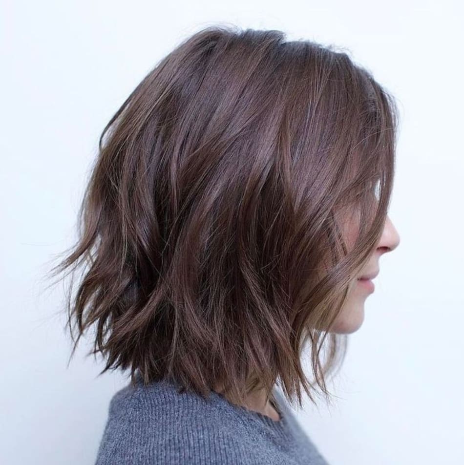 Bob escalado. Foto Pinterest The Right Hairstyles