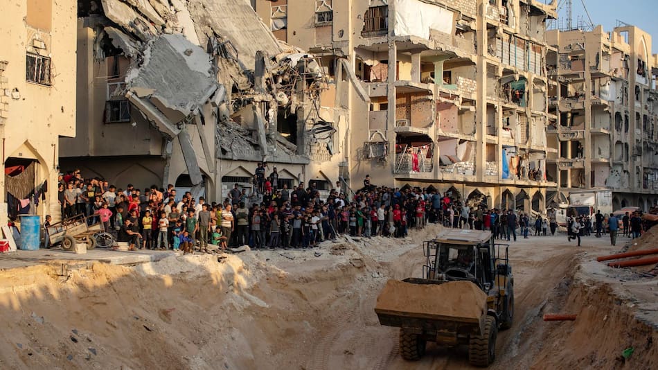 Búsqueda de restos de rehenes en Gaza.