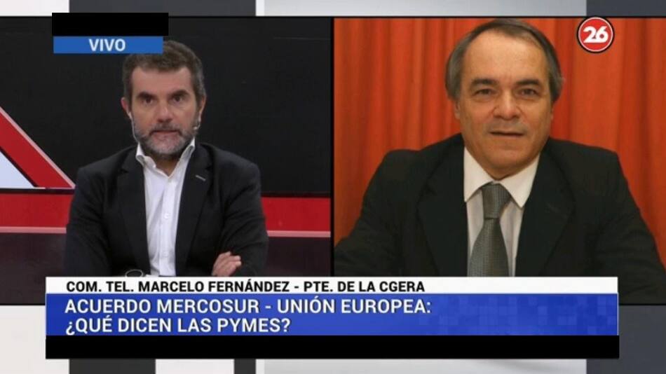 Marcelo Fernández, Presidente de CGERA sobre acuerdo Mercosur-UE - Canal 26