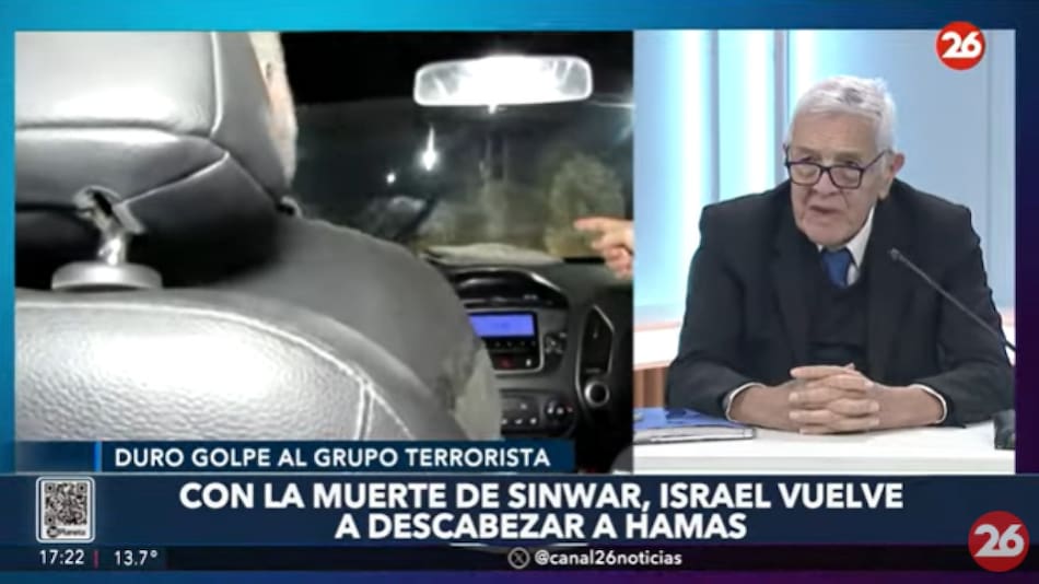 Jorge Castro sobre la ofensiva israelí que golpeó con dureza a Hamás. Foto: Captura de video.