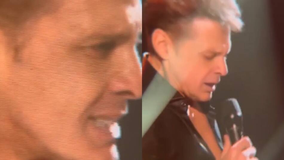 Luis Miguel se emocionó en pleno show. Foto: captura.
