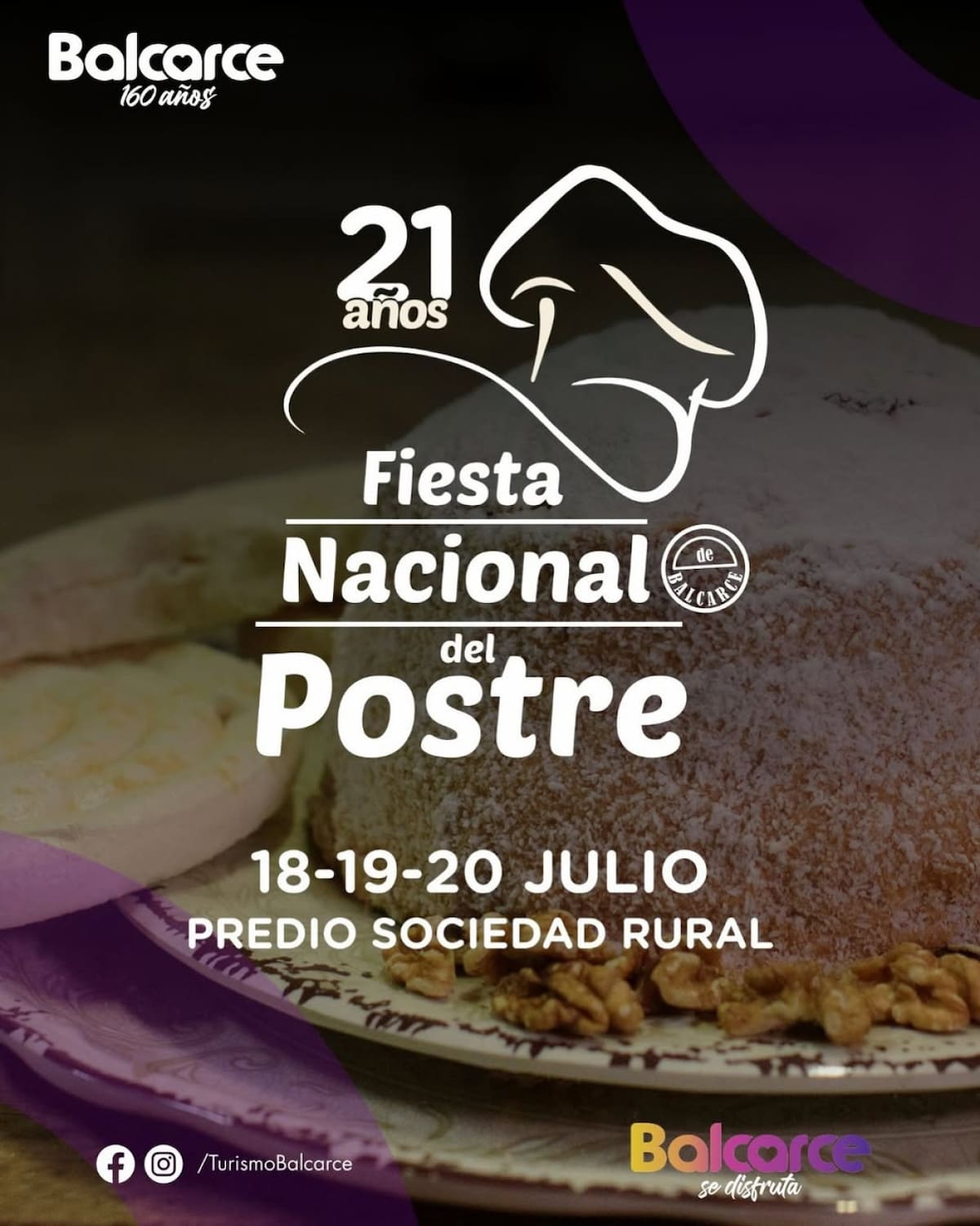 La Fiesta Nacional del Postre. Foto: Instagram @turismobalcarce
