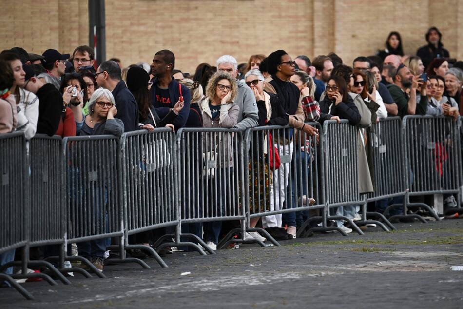 Fuerte operativo antes del funeral del papa. Foto: Reuters/Dylan Martinez