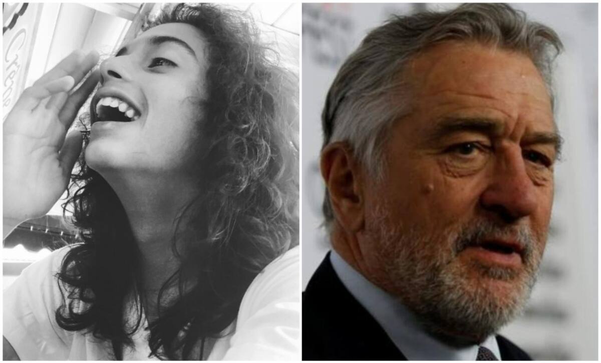 Leandro y Robert De Niro. Fotos: Instagram - Reuters.