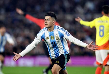 Thiago Almada, Selección Argentina. Foto: REUTERS/Agustin Marcarian.