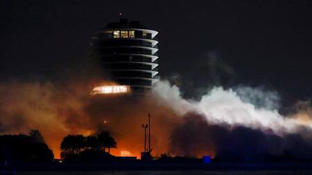 Derrumbe en Miami: demolieron la parte del edificio que seguía en pie, Reuters.