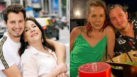 Mónica Gonzaga y su hijo Adriano Sessa