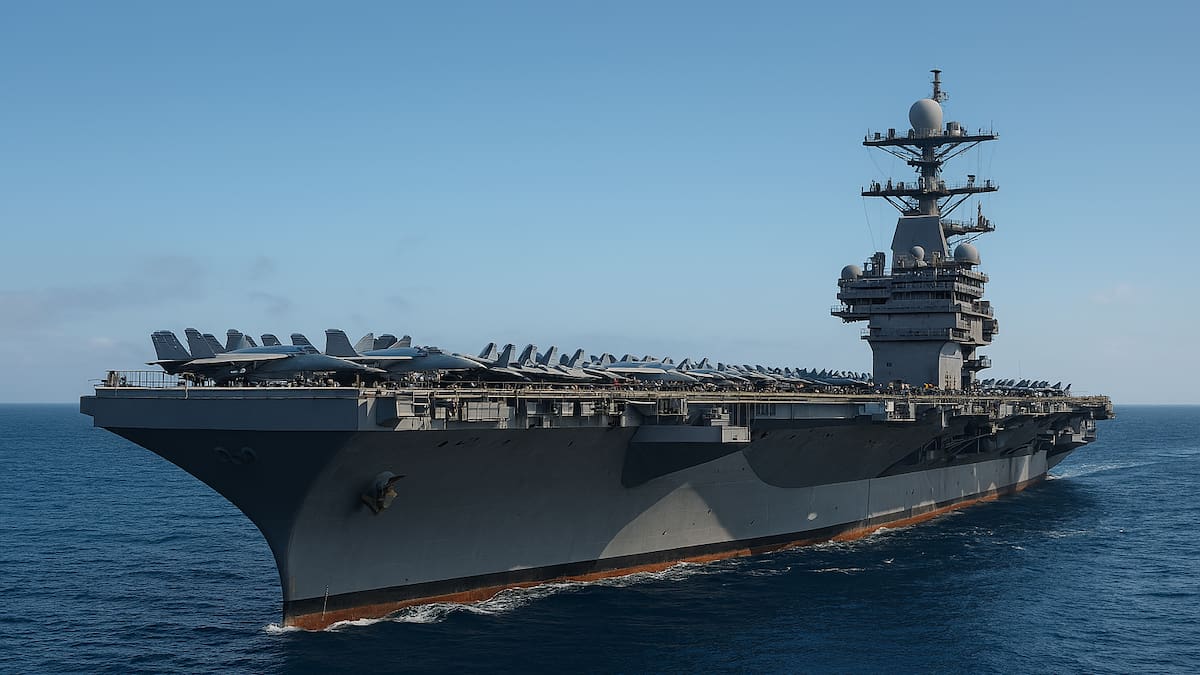 EEUU está retirando de Medio Oriente el USS Gerald R. Ford