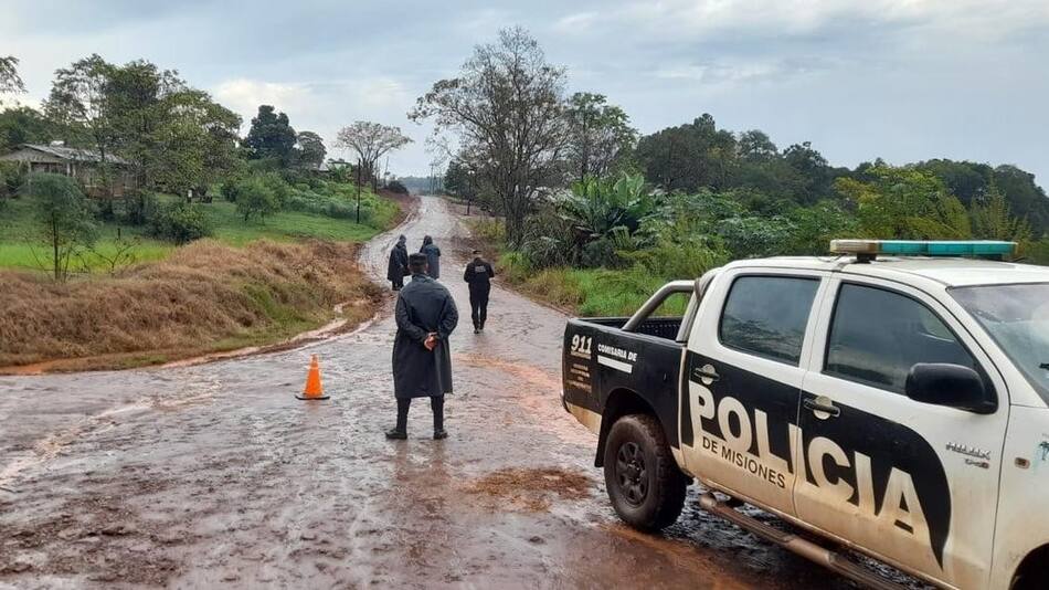 El lugar donde se encontró el cadáver en Misiones. Foto: Clarín