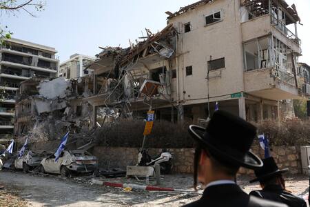 Bombardeo de Irán sobre Israel. Foto: REUTERS