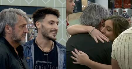 Los hijos de Darío en el "Congelados" de Gran Hermano. Foto: captura Telefe.