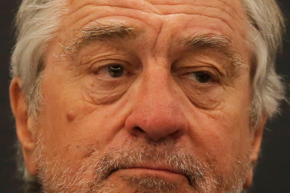 Robert De Niro, histórico actor, primer plano.