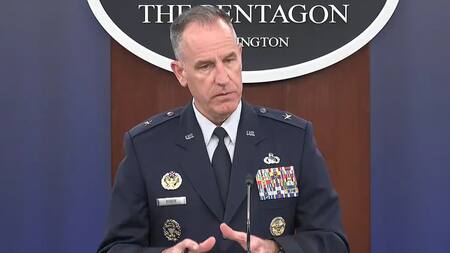 Pat Ryder, portavoz del Pentágono. Foto: captura de video.