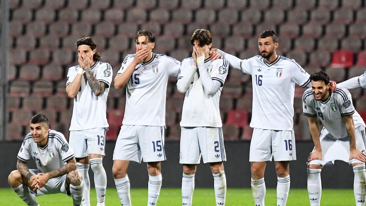 Eliminación de Italia del Mundial 2026.