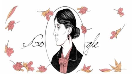 Virginia Woolf es la protagonista del Doodle con motivo del 136º aniversario de su nacimiento